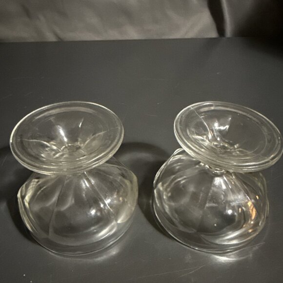Vintage Clear Federal Sherbet Footed Glass by Federal Glass Set of 2" - Picture 9 of 13